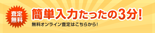 簡単入力たったの3分！