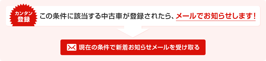 現在の条件で新着お知らせメールを受け取る