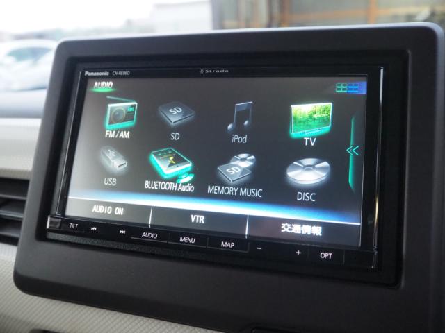 社外メモリーナビ搭載！CD、DVD、ミュージックサーバー、BT接続、地デジの視聴も可能です♪