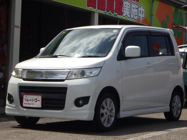 ワゴンＲスティングレー X 4WD 黒革調シートカバー スマートキー