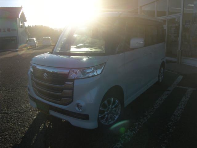 スペーシアカスタムZ 社外ナビ＆TV 左側パワスラ 自動ブレーキ