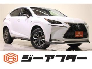 レクサスＮＸ 300h Fスポーツ 4WD 禁煙車 メーカーナビ(SD確認中) 全周囲カメラ フルセグTV OP電動リアゲート 温冷機能付き赤革シート 三眼LED TRDマフラー ステアリングヒーター オートハイビ