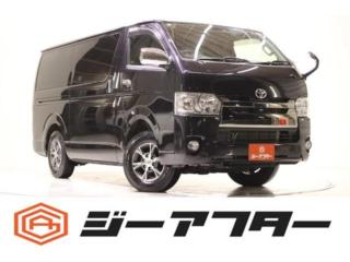 ハイエースバン 2．8 スーパーGL ダークプライム ロングボディ ディーゼルターボ 4WD 禁煙車 ハーフレザーシート パナソニック製ナビ フルセグTV バックカメラ 衝突軽減ブレーキ ETC 100W電源 Blu