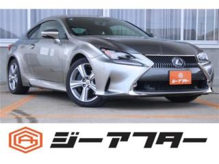 レクサスRC 300h バージョンL ワンオーナー 禁煙車 サンルーフ 純正ナビ バックカメラ フルセグTV 黒革シート シートヒーター ベンチレーション メモリ付パワーシート レーダークルーズコントロール ブライ