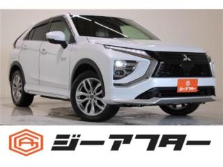 エクリプスクロス PHEV 2.4 P 4WD 禁煙車 純正8インチナビ 全周囲カメラ フルセグTV ライトグレー革シート シートヒーター パワーシート レーダークルーズコントロール ブラインドスポットモニター ステア