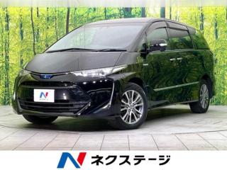 エスティマハイブリッド アエラス 4WD 禁煙車 後期型 純正9型ナビ