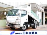 キャンター 全低床ダンプ4WD 6AT 最大積載1．85t